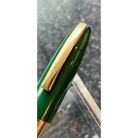 Vintage Sheaffer's PMF 1st Year Green Snorkel Fountain Pen Newly Refurbished - Picture 2 of 6